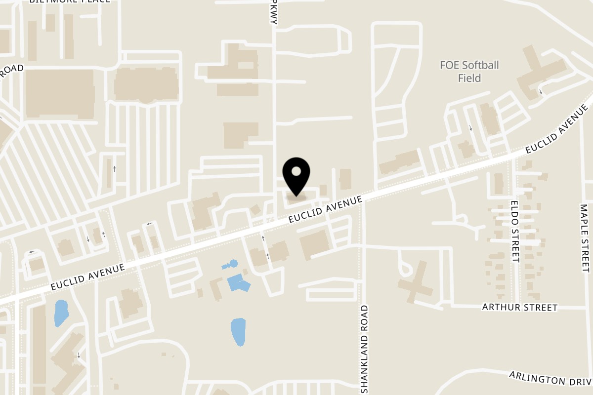 Map showing the location of Tommy Boys Euclid Ave on 37111 Euclid Ave in Willoughby